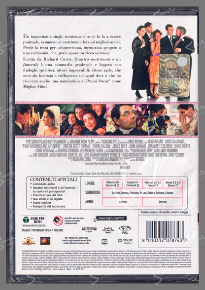 Quattro matrimoni e un funerale (Four Weddings and a Funeral) (1993) DVD