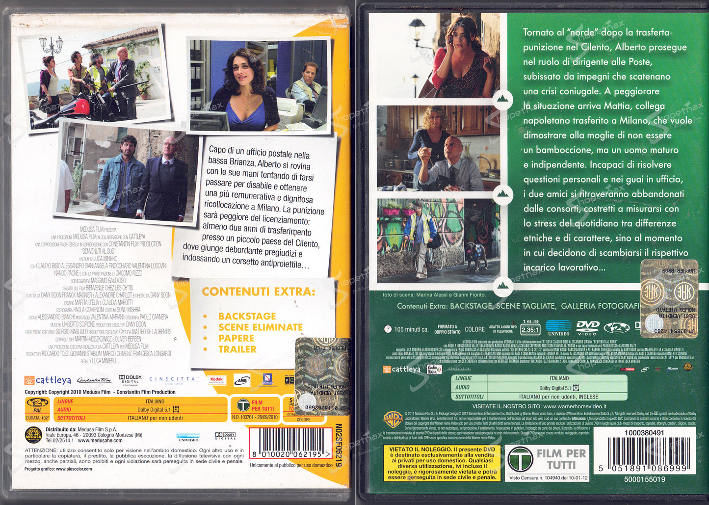 Benvenuti al Sud + Benvenuti al Nord (Serie Completa) (2010-2012) 2 DVD