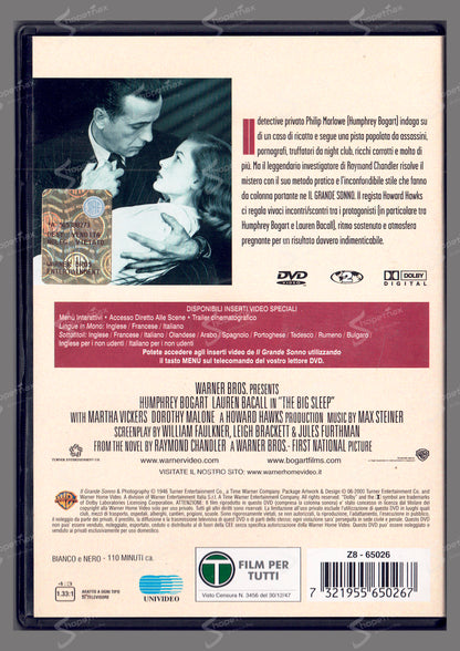 Il Grande Sonno (The Big Sleep) (1946) DVD