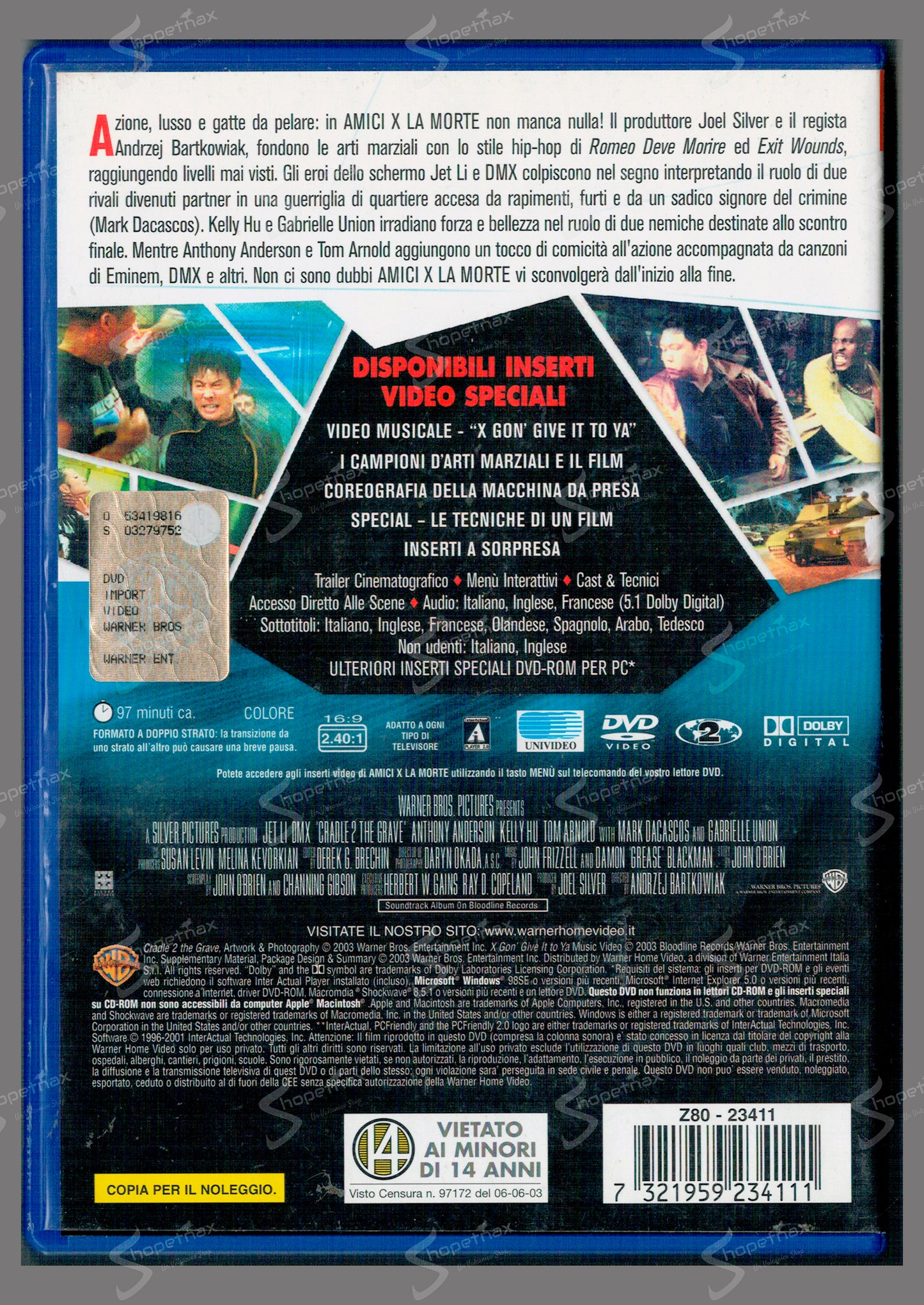 Amici x la morte (Cradle 2 the Grave) (2003) DVD Noleggio Discreto