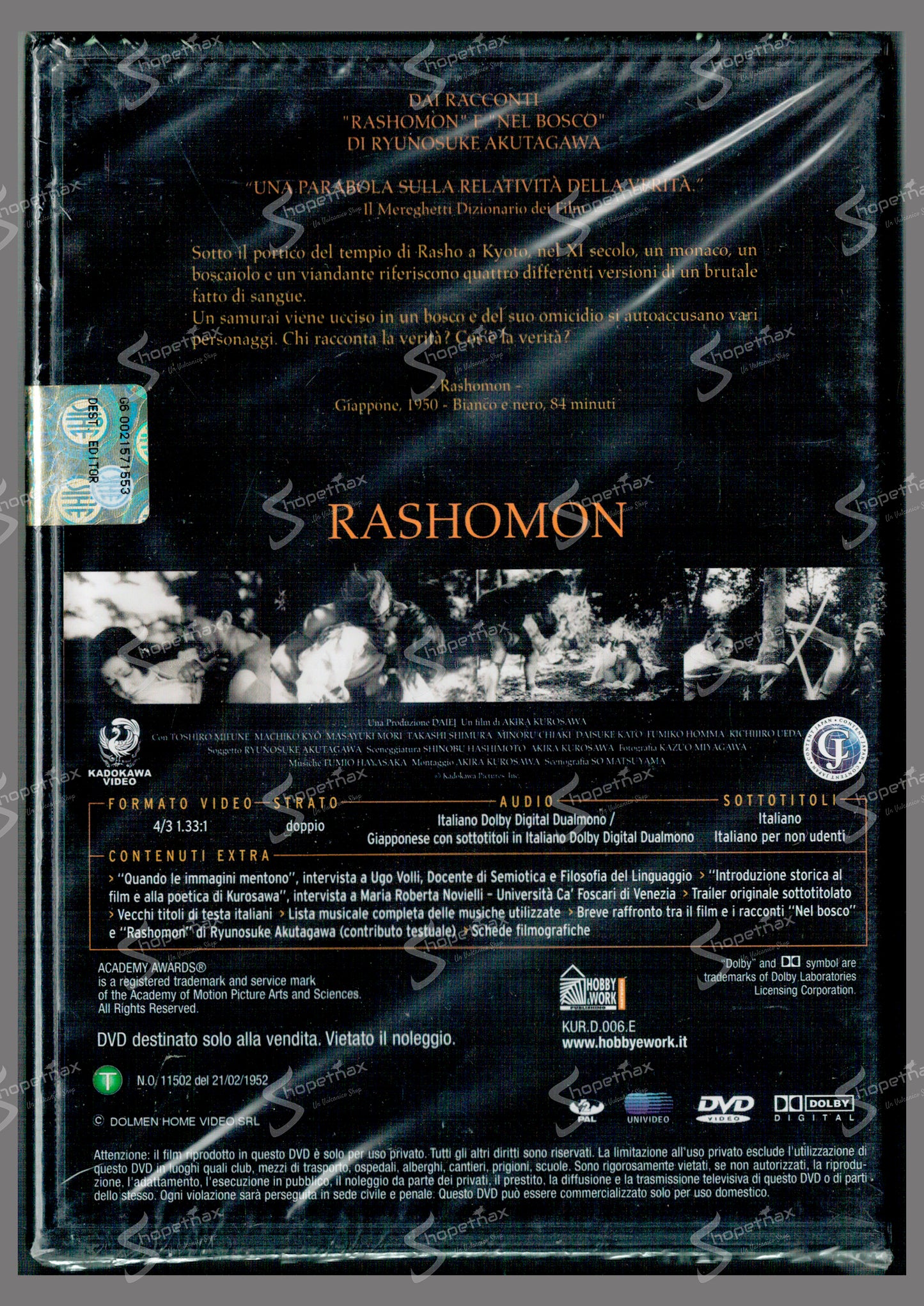 Rashomon (Rashômon) (1950) DVD Editoriale