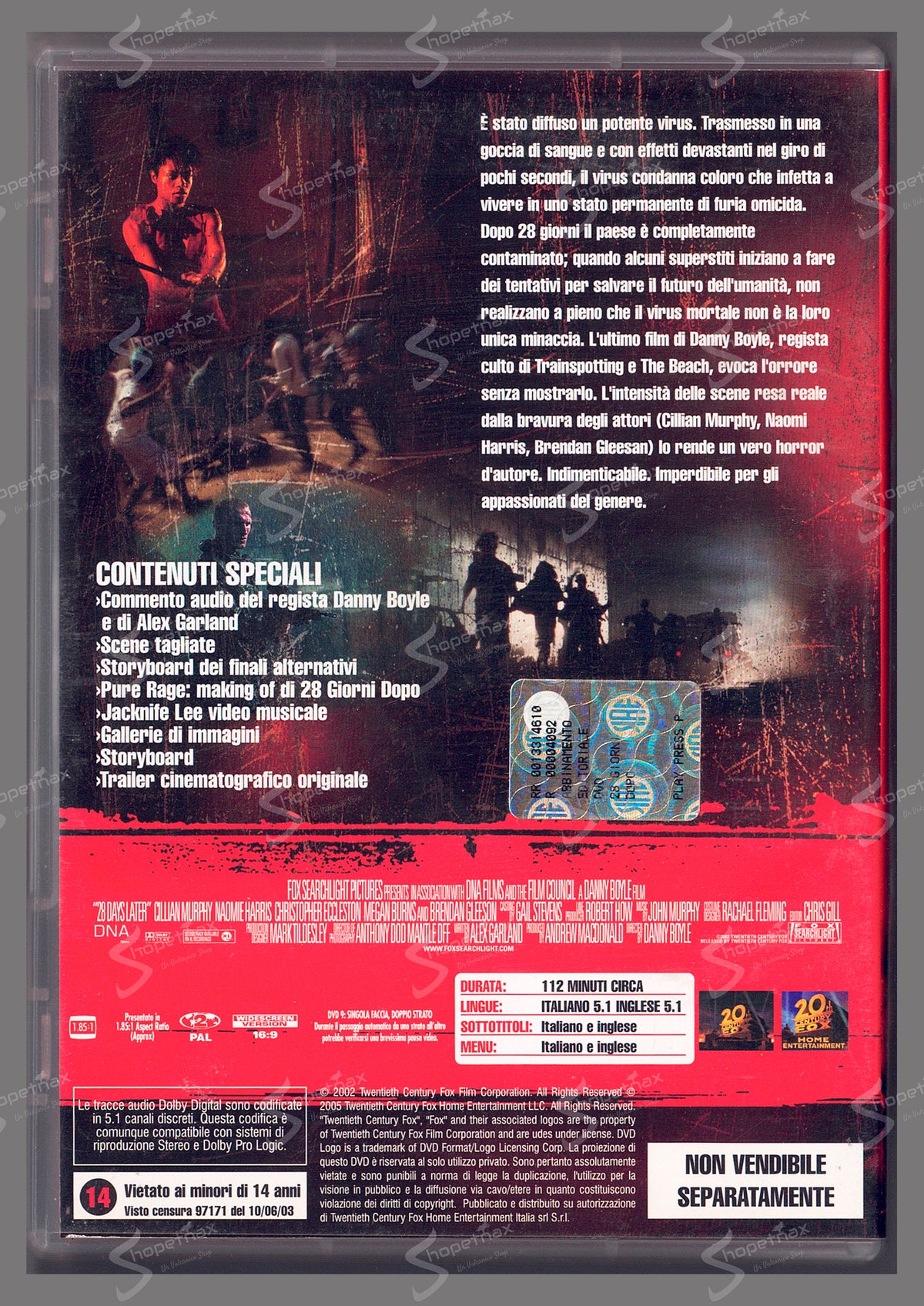 28 giorni dopo (28 Days Later) (2002) DVD Editoriale