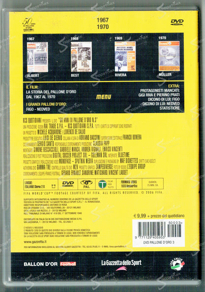 50 Anni di Pallone d'Oro - Vol. 3 - Luis Figo Pavel Nedved (2006) DVD Editoriale