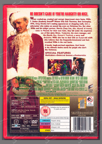 Bad Santa - Unseen (Babbo Bastardo) (2003) DVD Versione UK