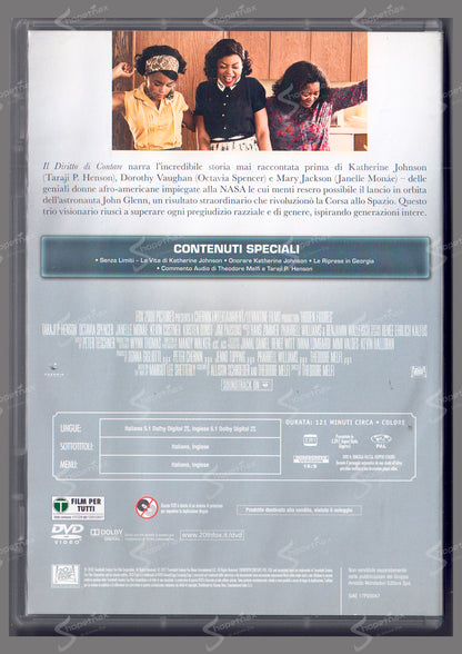 Il Diritto di Contare (Hidden Figures) (2016) DVD Editoriale