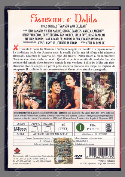 Sansone e Dalila (Samson and Delilah) (1949) DVD