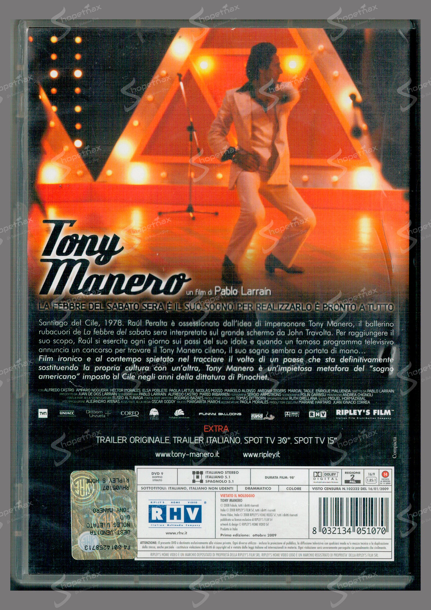 Tony Manero (2008) DVD Ex Noleggio
