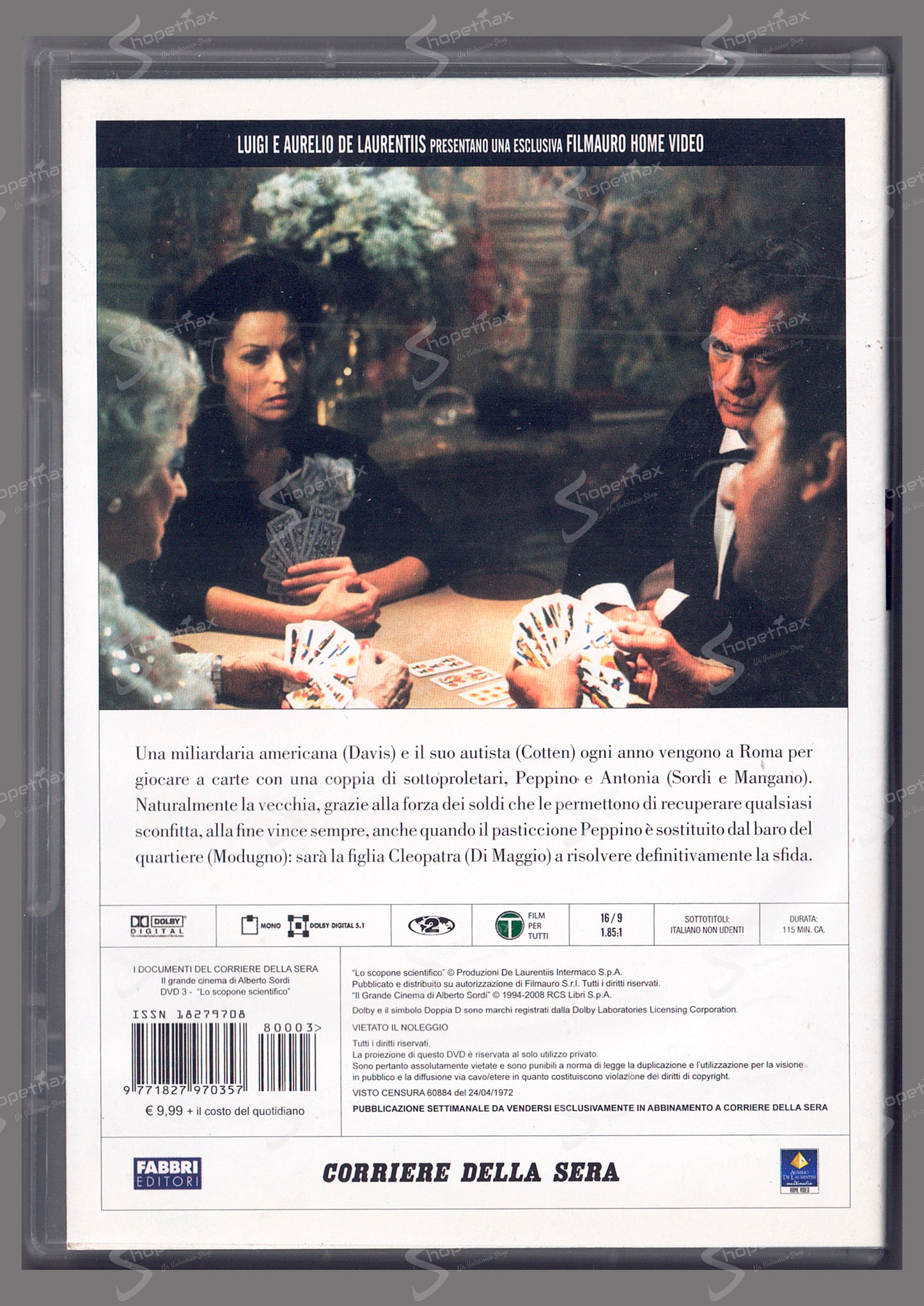 Lo Scopone Scientifico (1972) DVD Editoriale