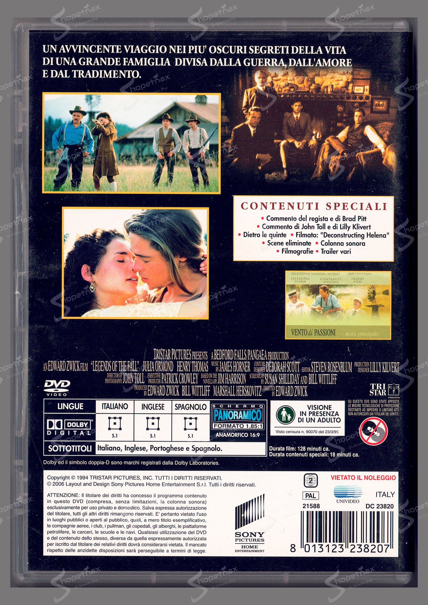 Vento di Passioni (Legends of the Fall) (Collector's Edition) (1994) DVD