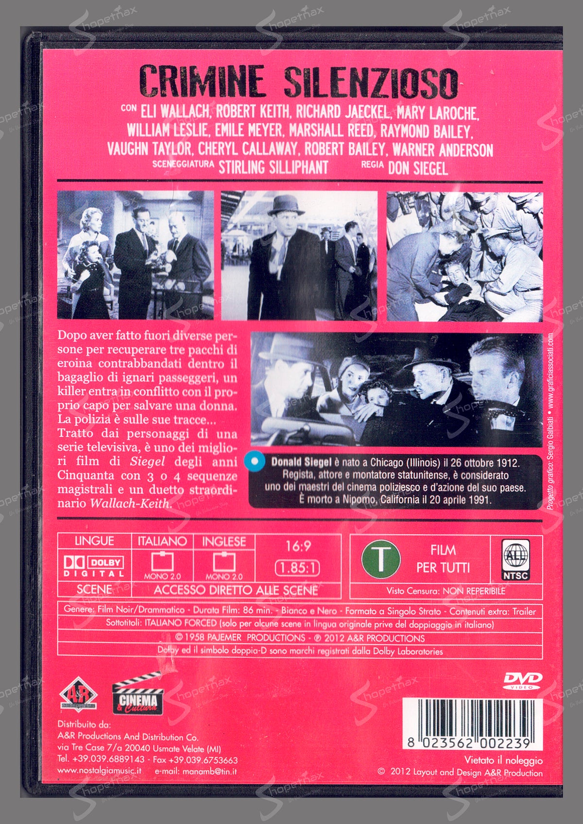 Crimine silenzioso (The Lineup) (1958) DVD Ottimo