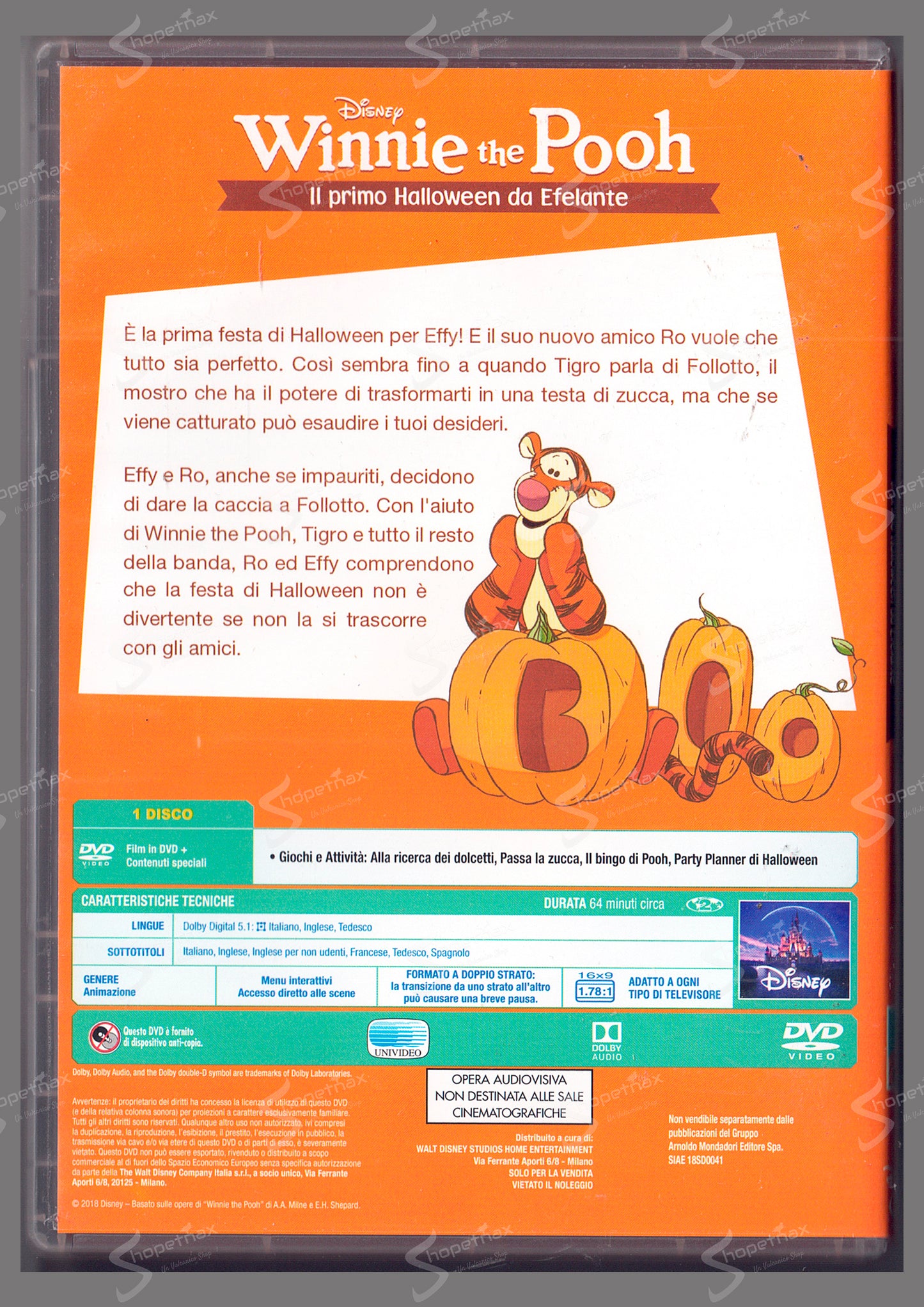Winnie the Pooh - Il Primo Halloween da Elefante (Repack 2018) (1997) DVD Editoriale