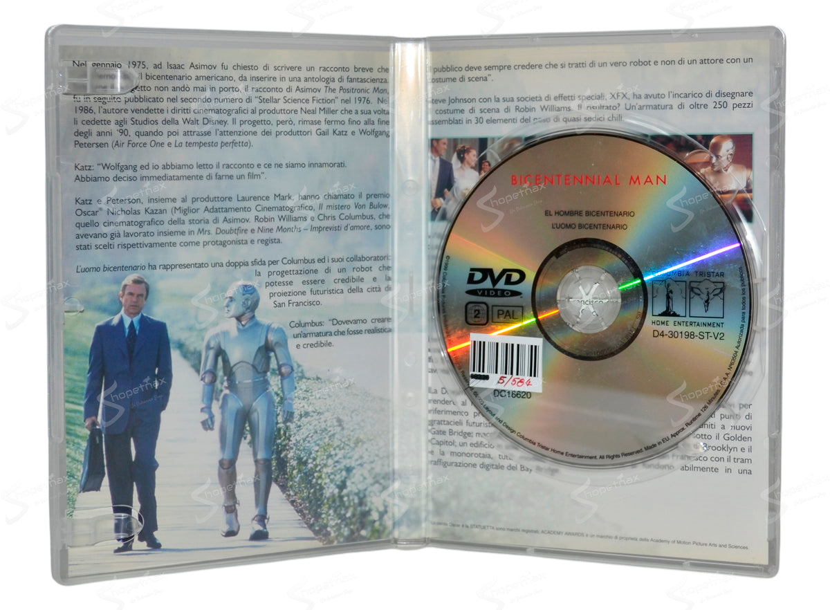 L'Uomo Bicentenario (Bicentennial Man) (1999) DVD Ex Noleggio
