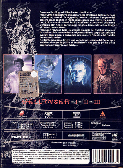 Hellraiser Collection (I+II+III) (1987-1992) Box 3 DVD