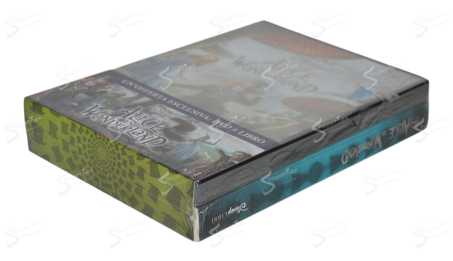 Alice in Wonderland (2010) DVD + Libro