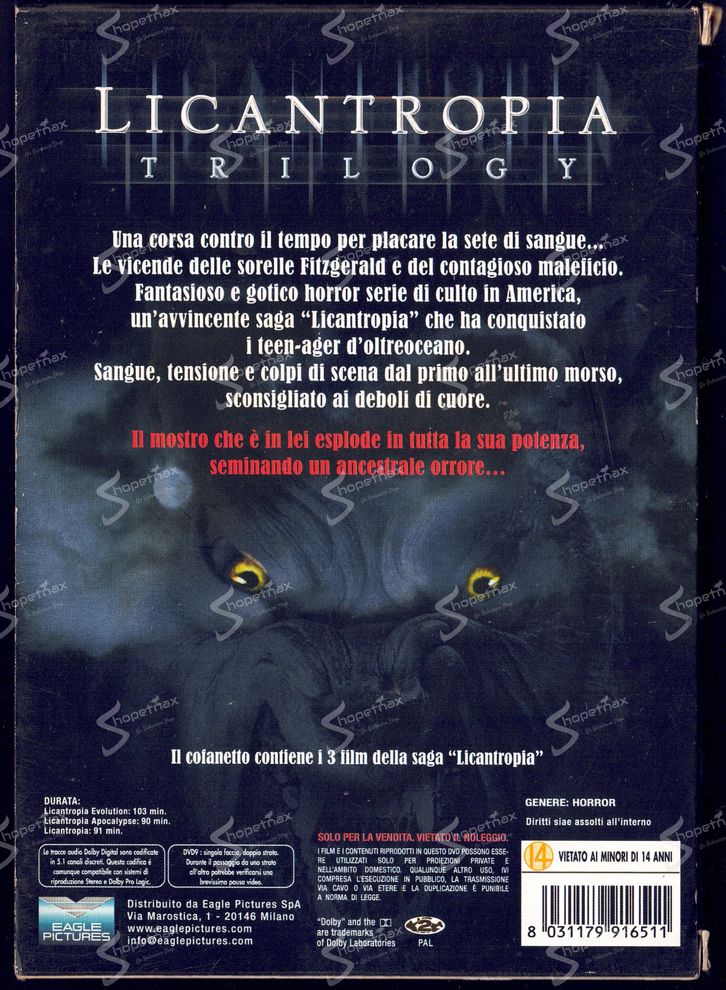 Licantropia Trilogy (Ginger Snaps Trilogy) (Serie Completa) (2000-2004) Box 3 DVD